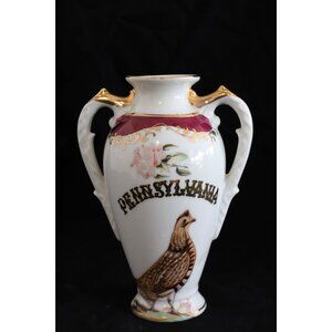 Vintage Norcrest Fine China Pennsylvania Vase Ruffed Grouse S-642 Made In Japan